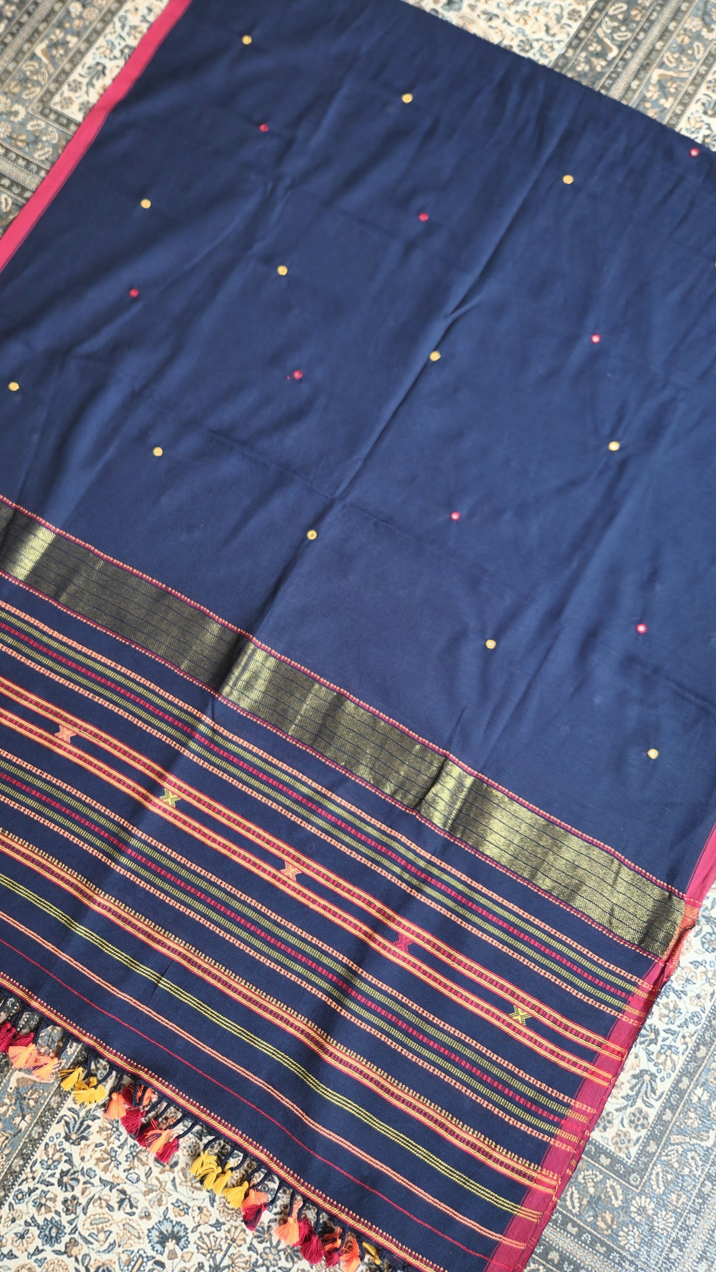 bhujodi dupatta blue dupatta handloom dupatta Indian dupattas Indian gifts handmade dupatta cotton dupatta