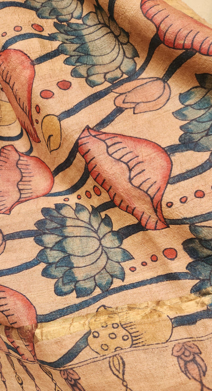 KALAMKARI BLUE LOTUS