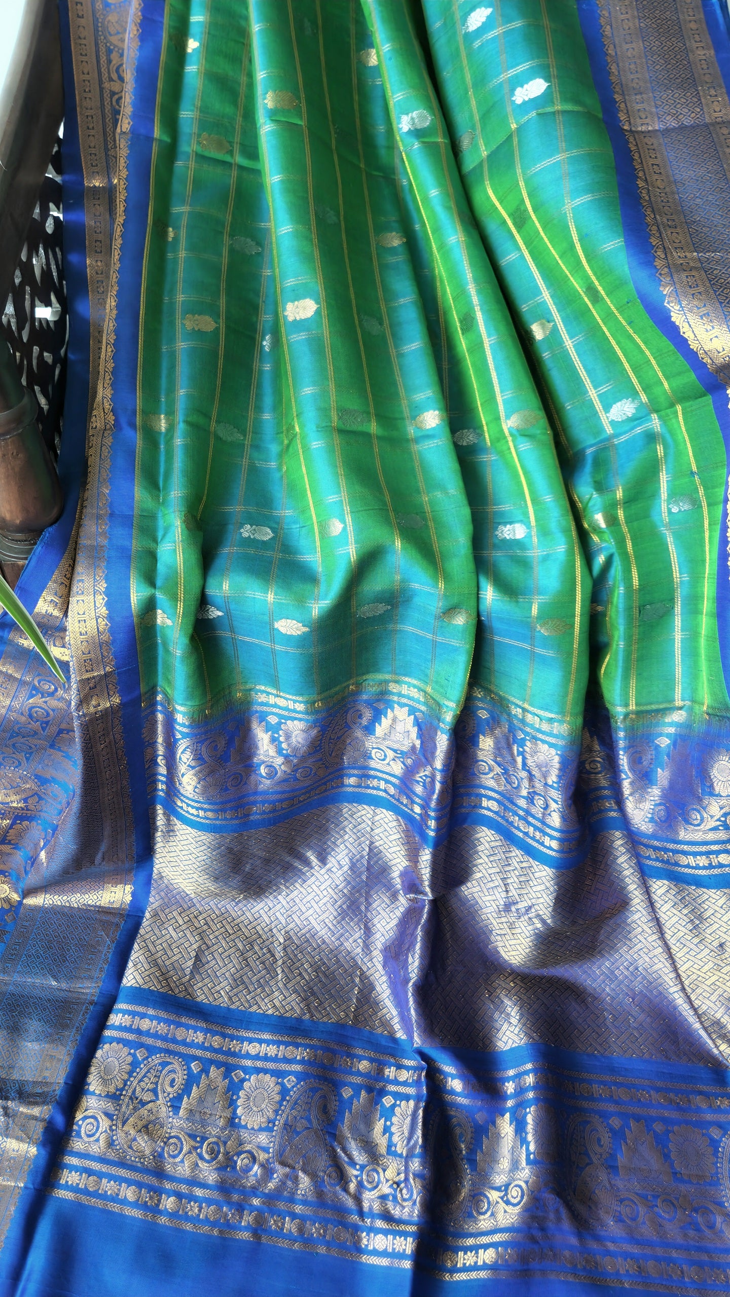 Gadwal saree handloom saree green saree Blue saree wedding saree