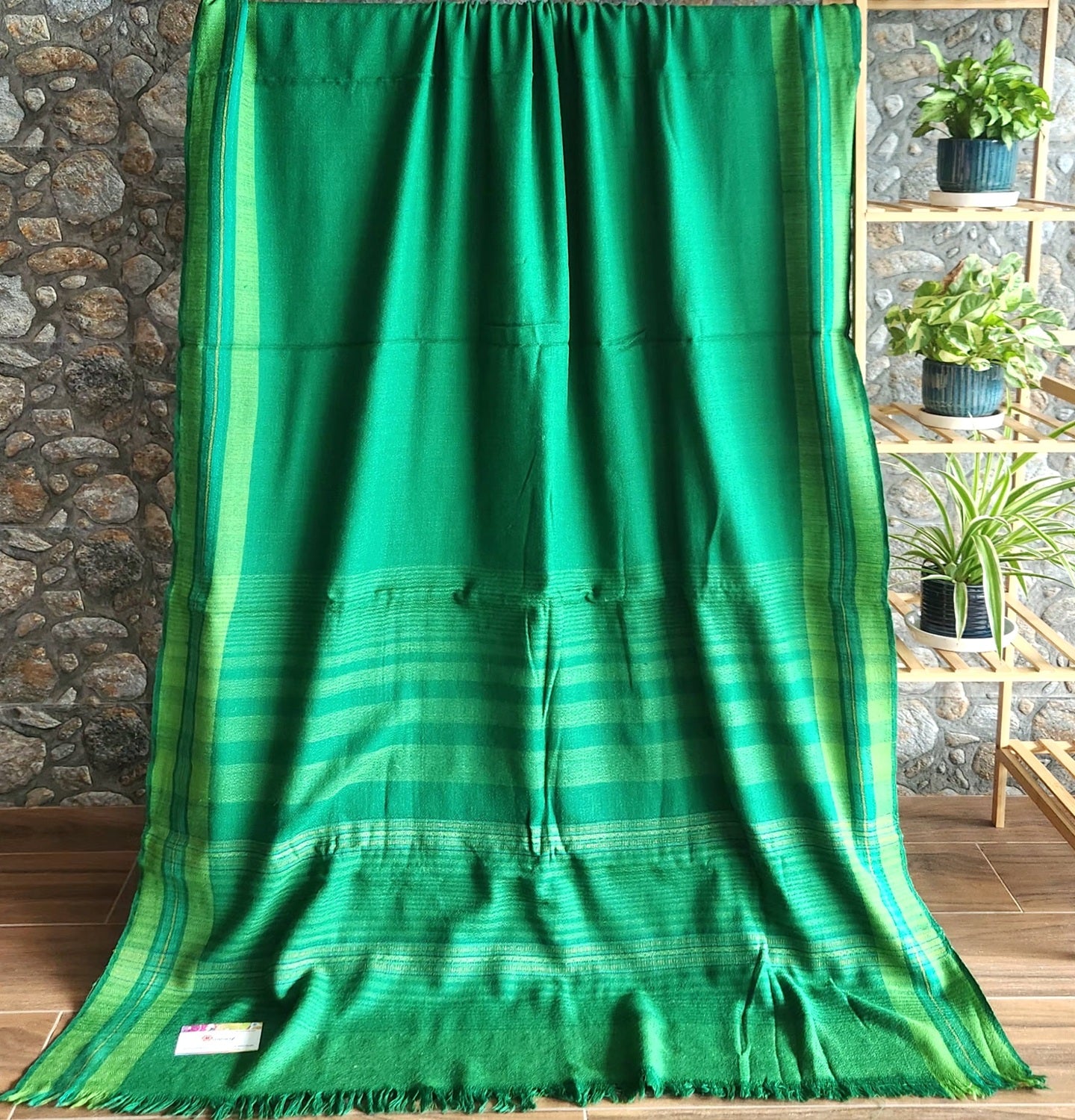 green saree merino wool saree saree for winters