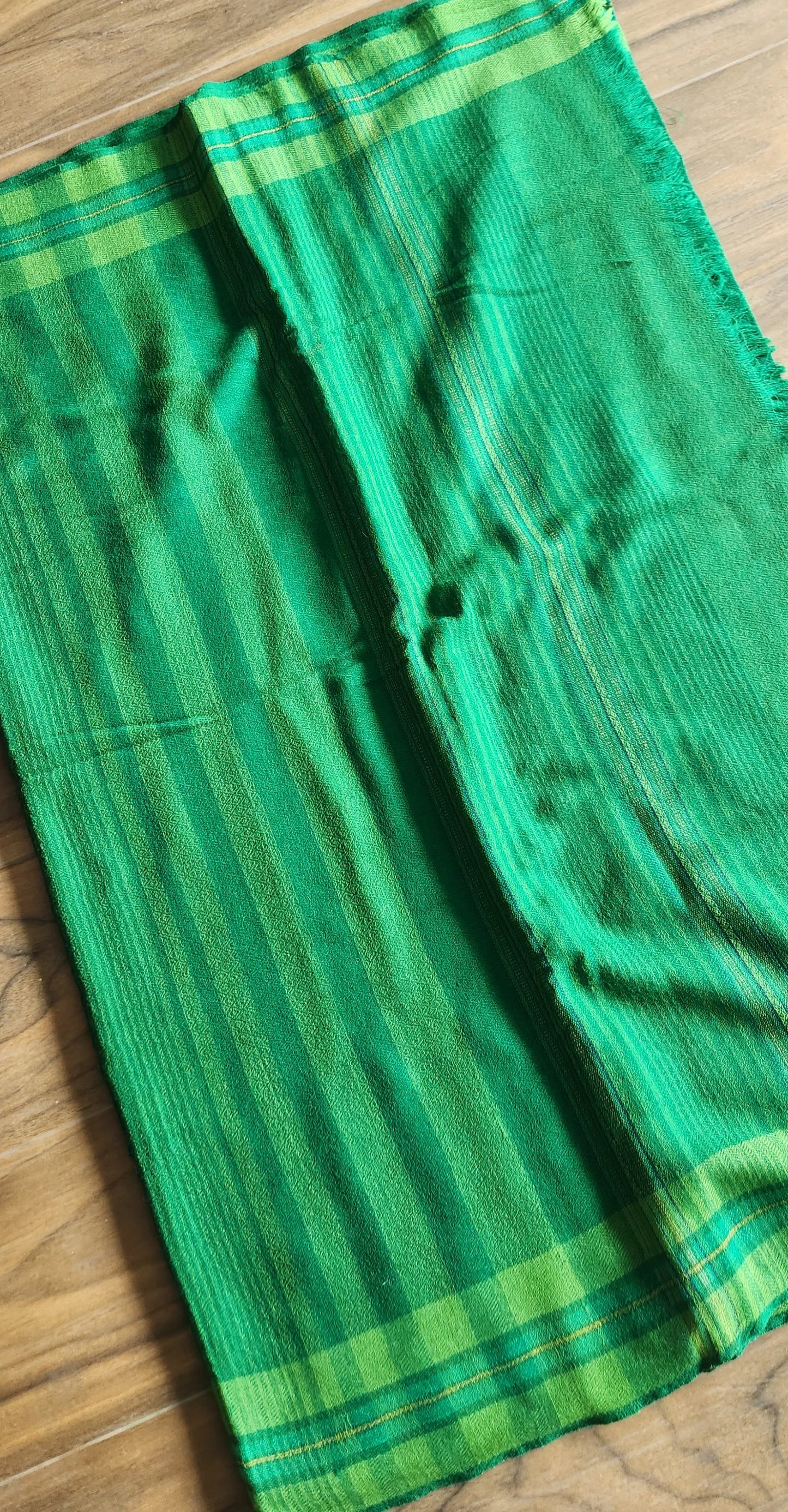 green saree merino wool saree saree for winters