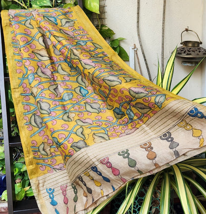kalamkari dupatta pen kalamkari