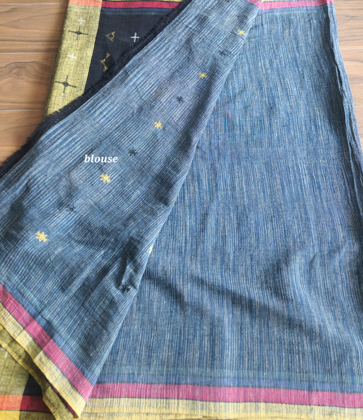 BHujodi saree kala cotton saree handloom saree Indian gifts handmade saree okhai