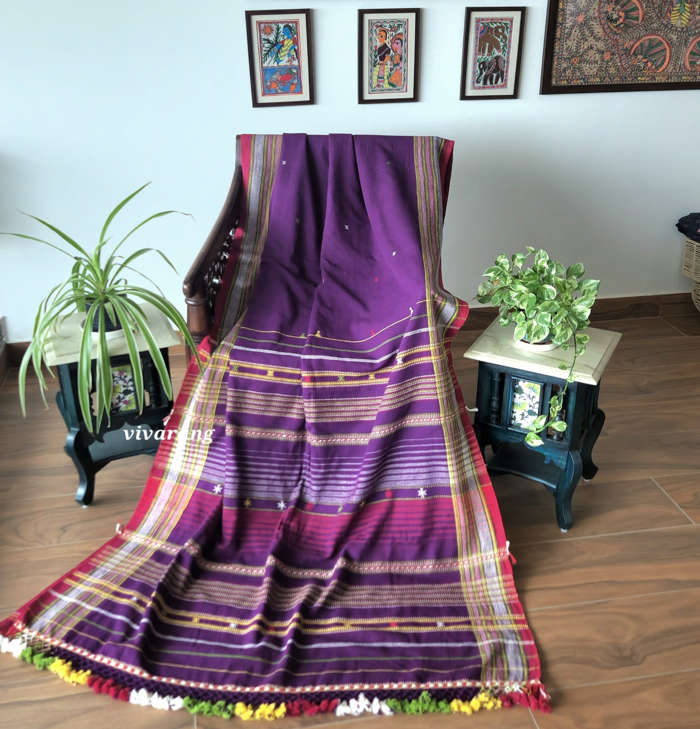 bhujodi sare ehandloom saree cotton saree Gaatha iTokri saree for officeear handmade saree