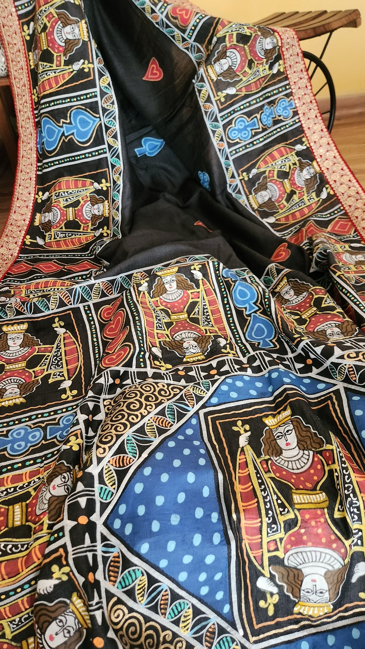 HANDPAINTED SAREE - TAASH