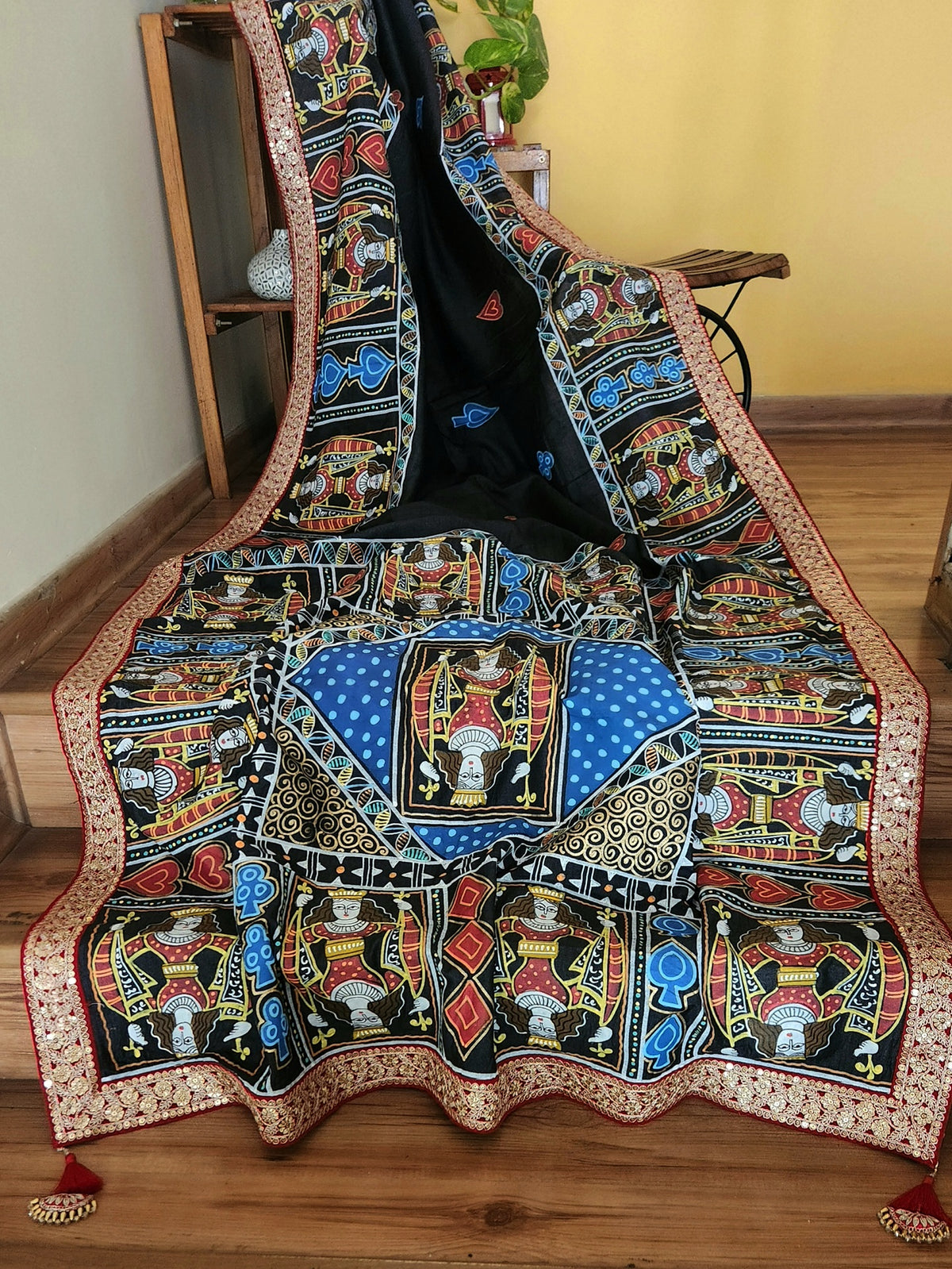 HANDPAINTED SAREE - TAASH
