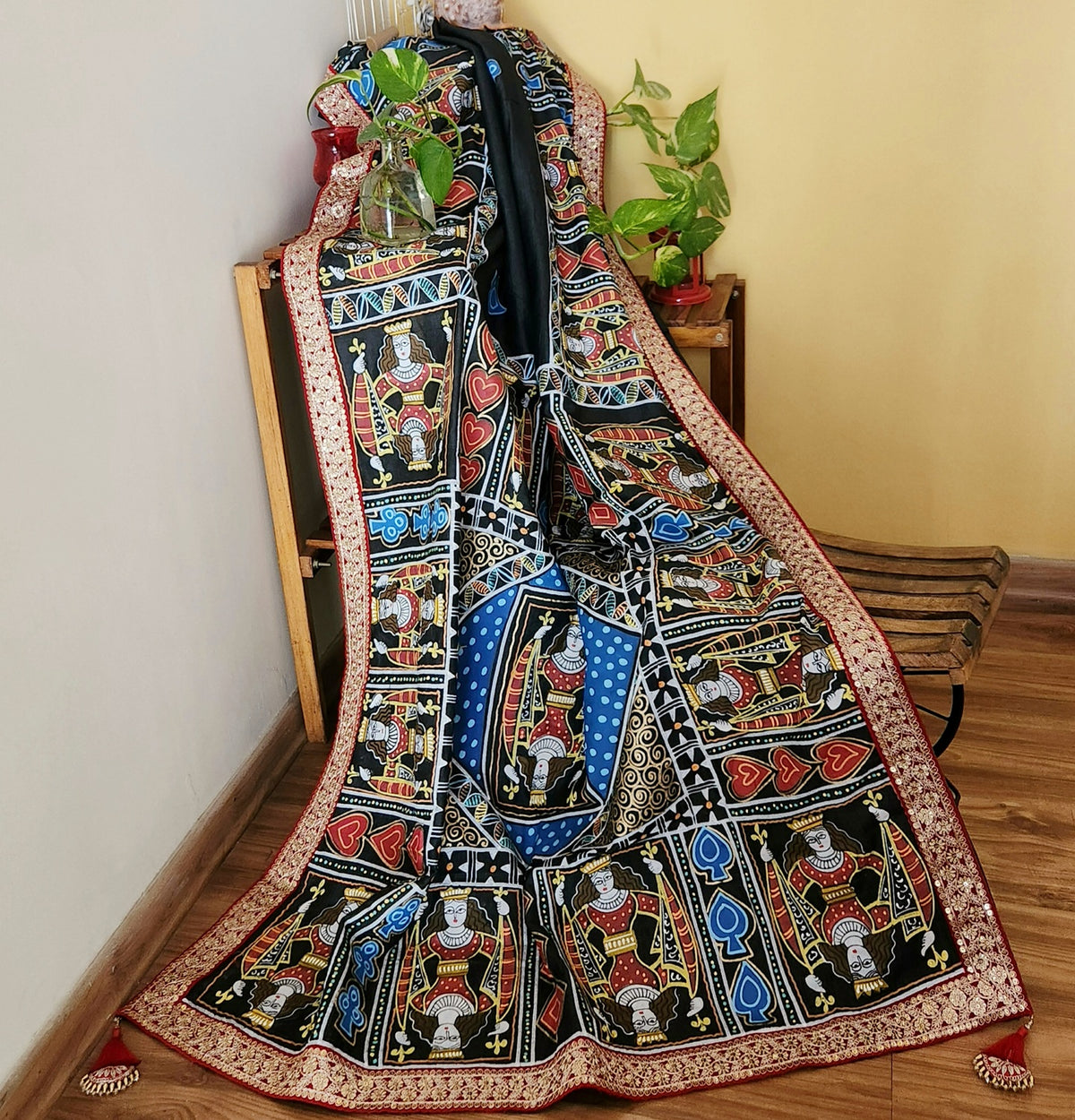 HANDPAINTED SAREE - TAASH