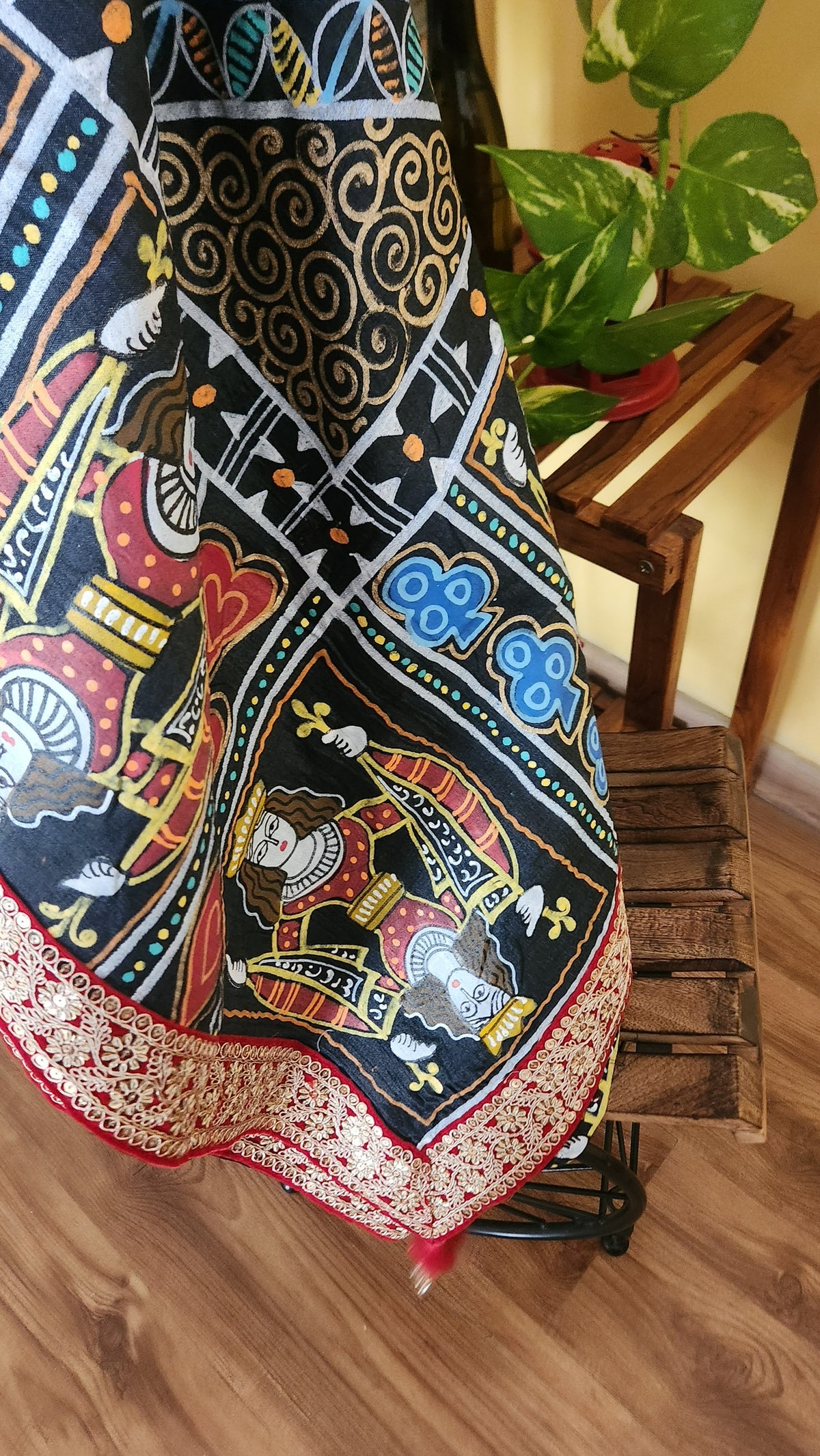 HANDPAINTED SAREE - TAASH