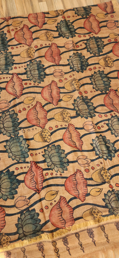KALAMKARI BLUE LOTUS