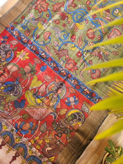 KALAMKARI SILK SAREE - Jal Pari