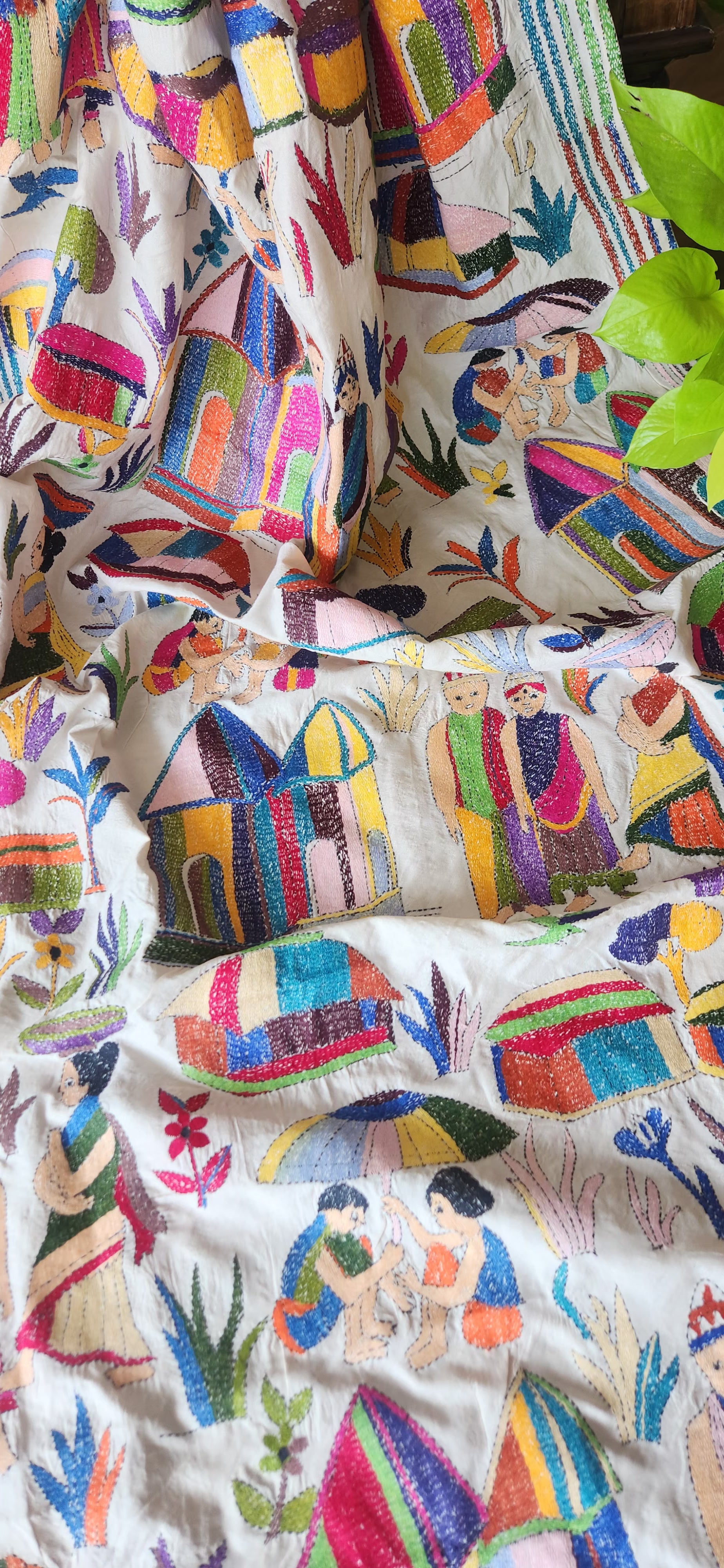 kantha dupatta designer dupatta wedding theme dupatta handmade gifts shekantha