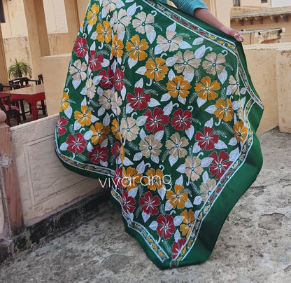 GREEN GLORY KANTHA DUPATTA