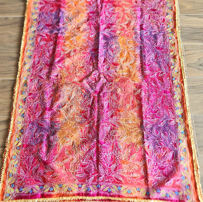 kantha dupatta silk dupatta pink dupatta red dupatta wedding dupatta