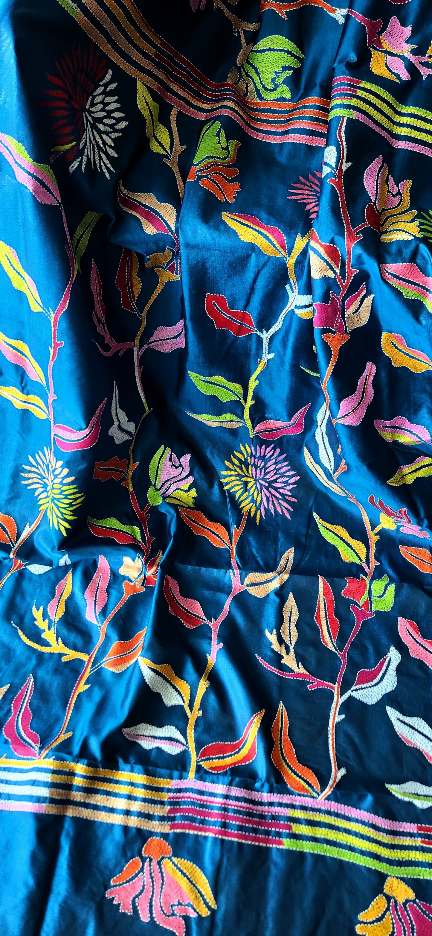 kantha saree she kantha designer saree unique saree handmade saree  iTokri