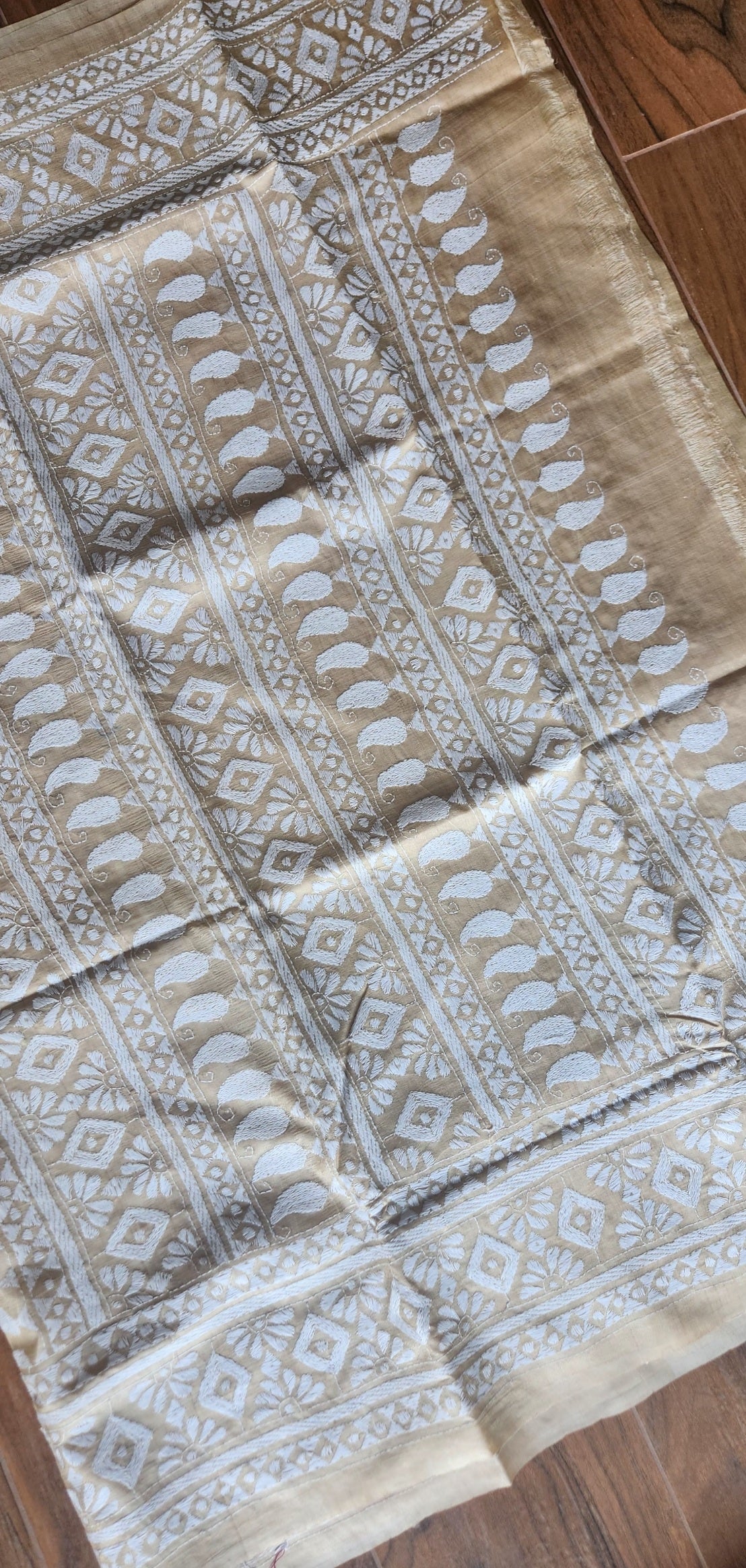 kantha saree tussar saree subtle saree saree for Mom designer saree