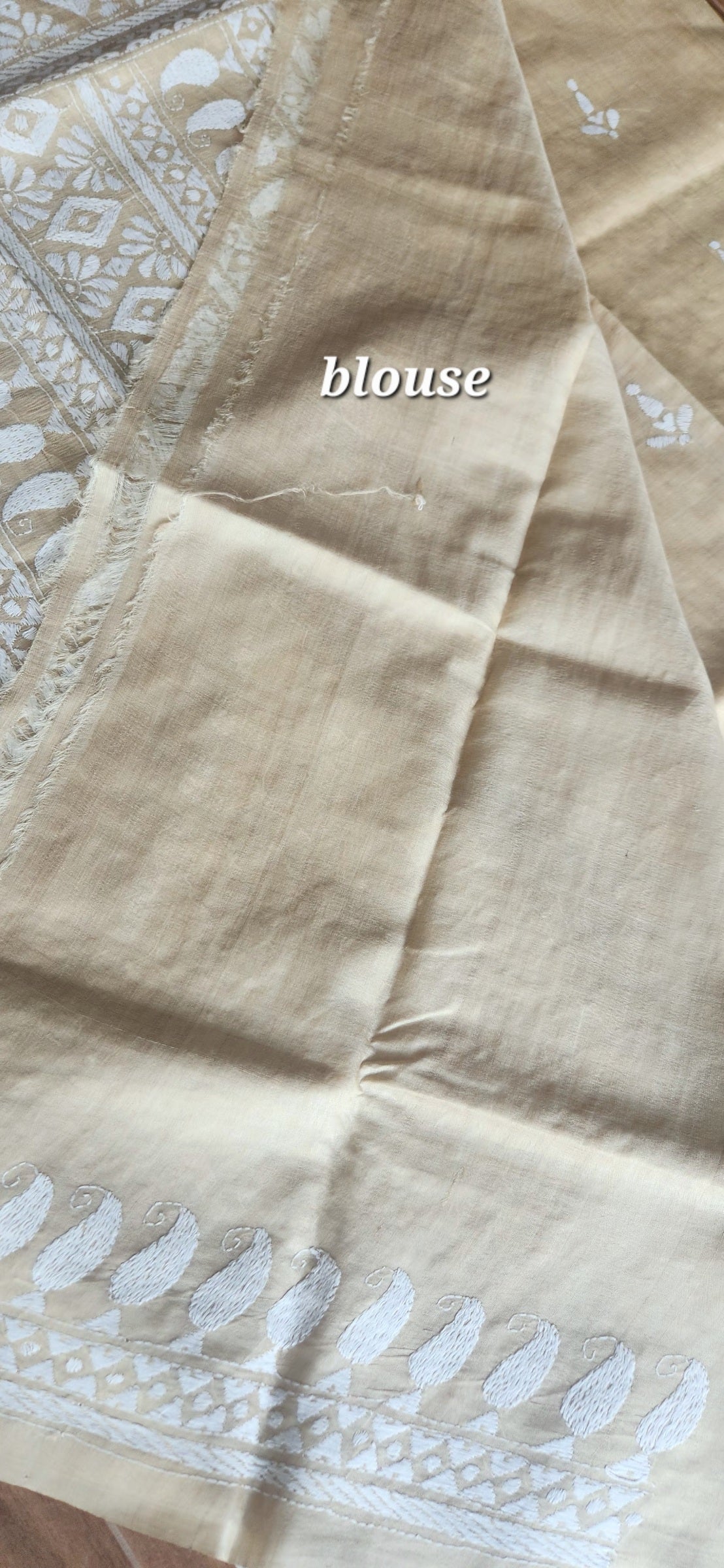 kantha saree tussar saree subtle saree saree for Mom designer saree