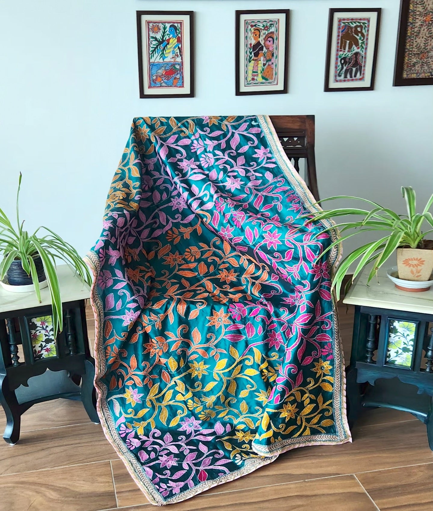 kantha dupatta blue dupatta designer dupatta handmade dupatta shekantha unique dupatta