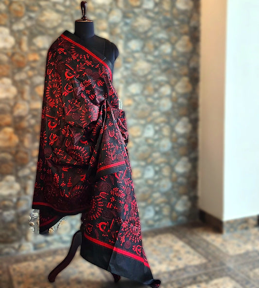 WARLI KANTHA DUPATTA