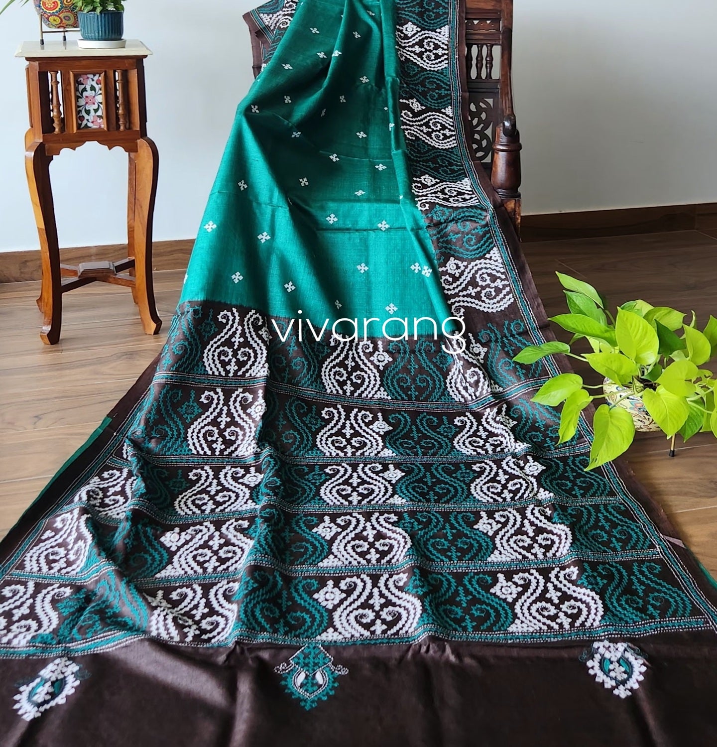 DESIGNER KUTCHWORK SILK SAREE