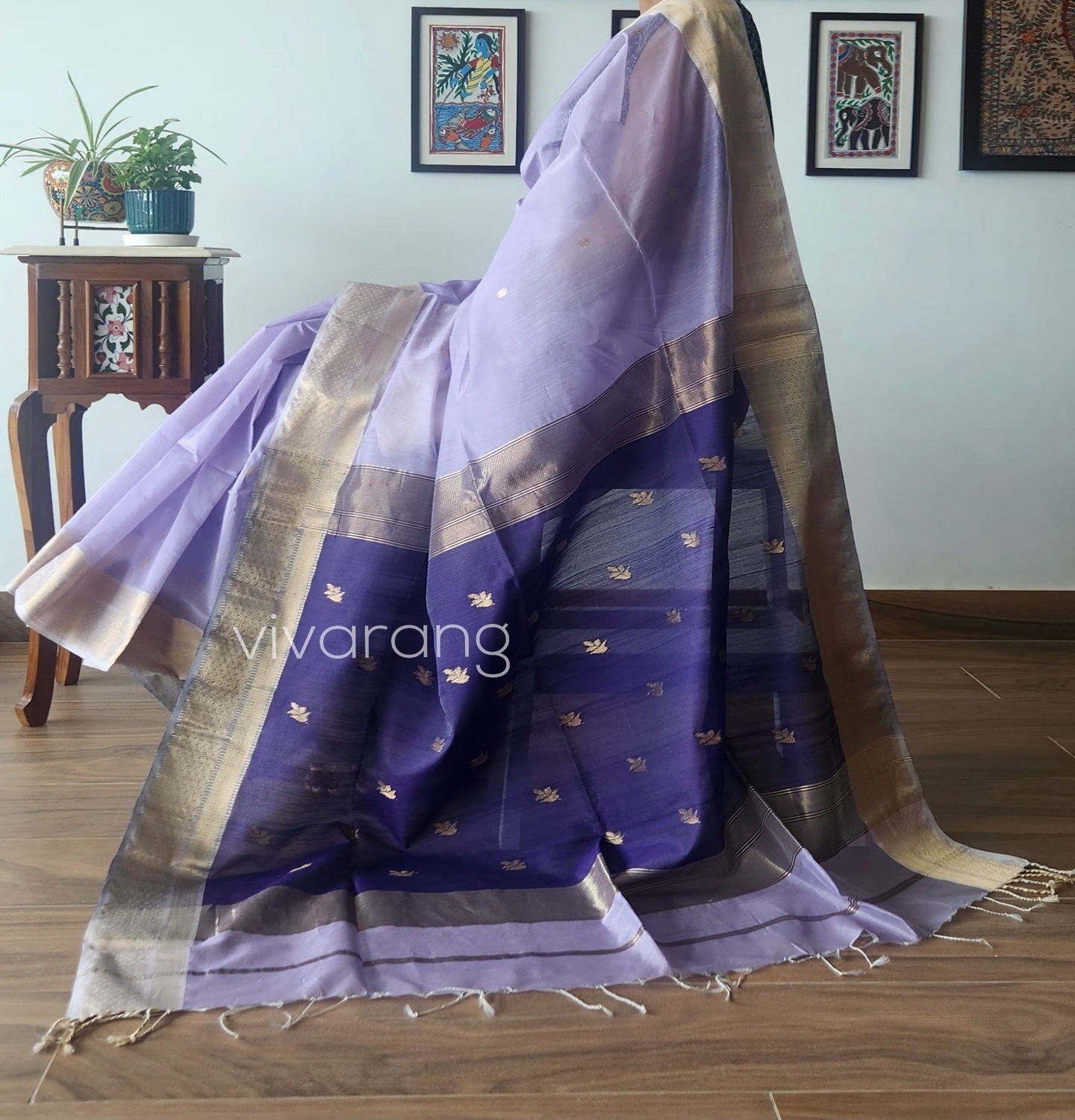 handloom saree Purple sare Maheshwari saree wedding shopping mauve saree