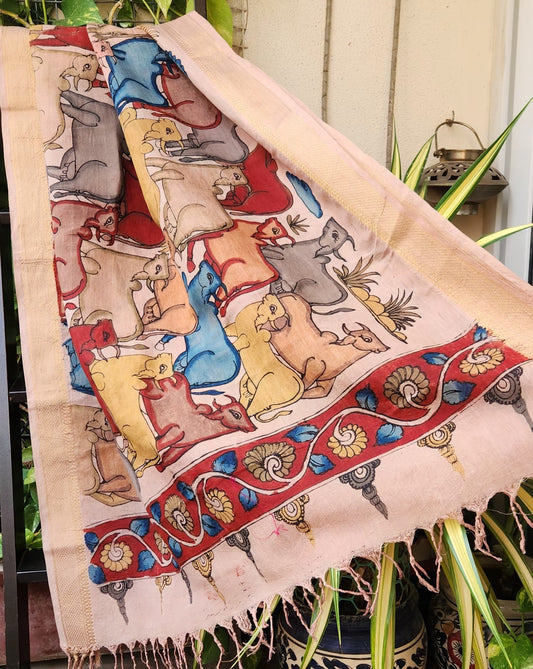 KALAMKARI SILK DUPATTA