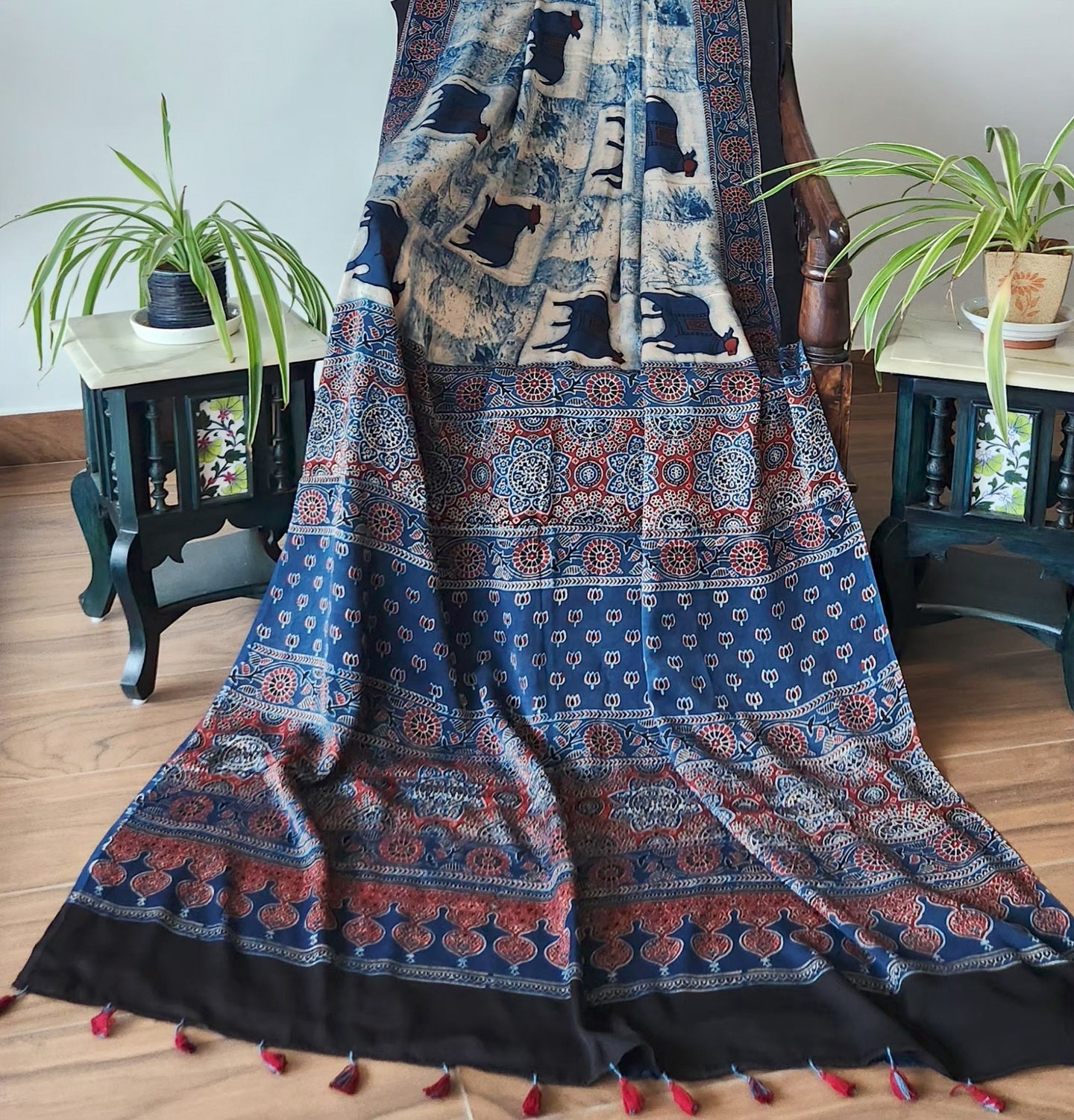 AJRAKH SILK SAREE