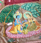 PICHWAI HANDPAINTED SAREE
