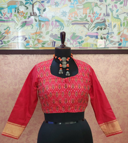 IKKAT FABRIC BLOUSE