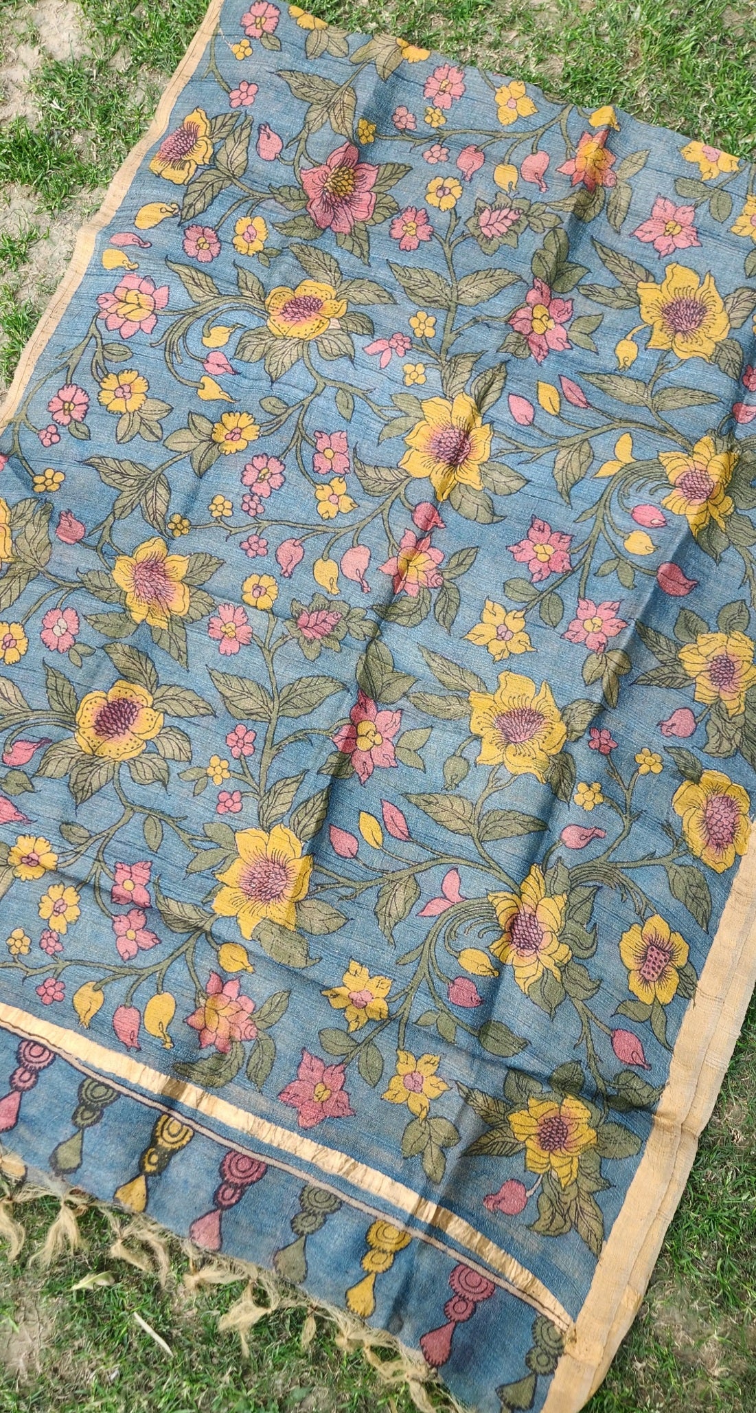 pen kalamkari dupatta