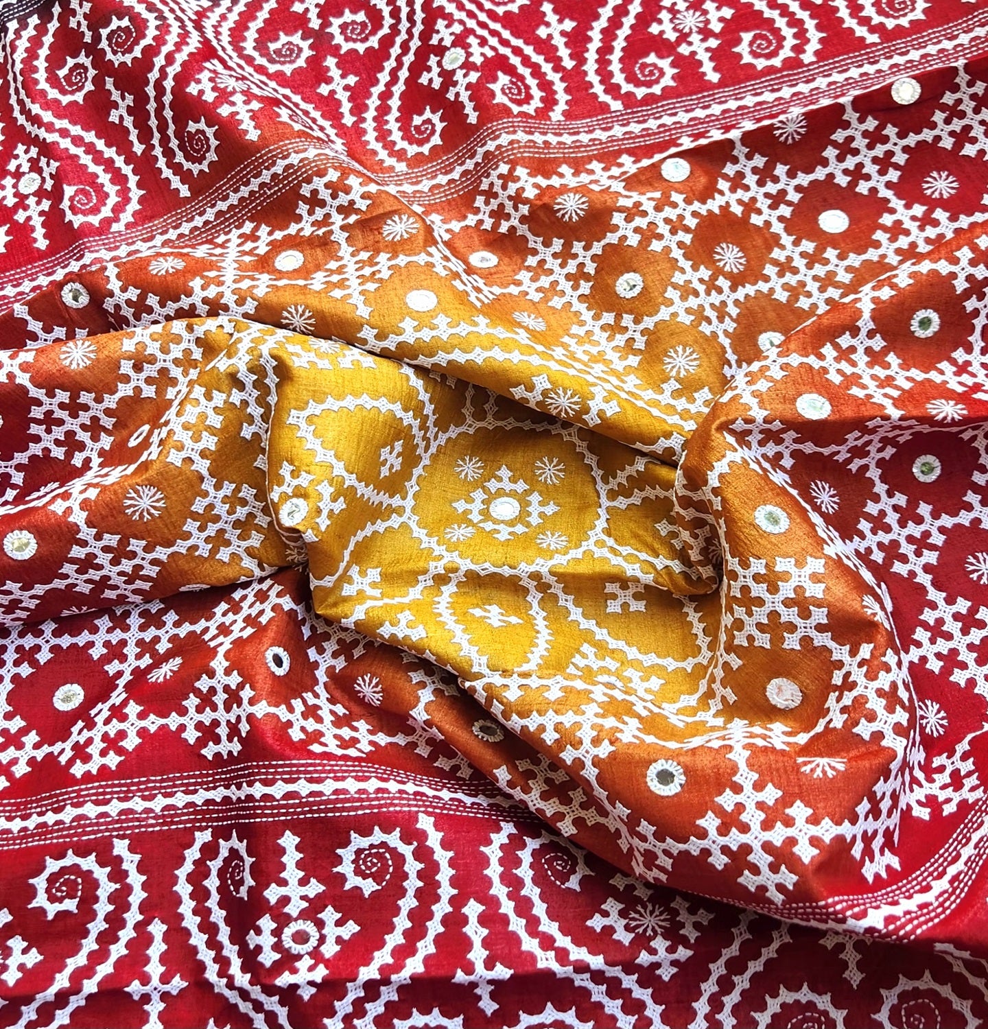 DESIGNER KUTCHWORK SILK SAREE