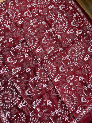 WARLI KANTHA DUPATTA
