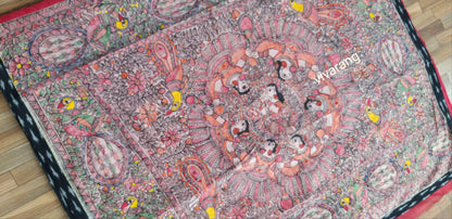 FUSION MADHUBANI SAREE