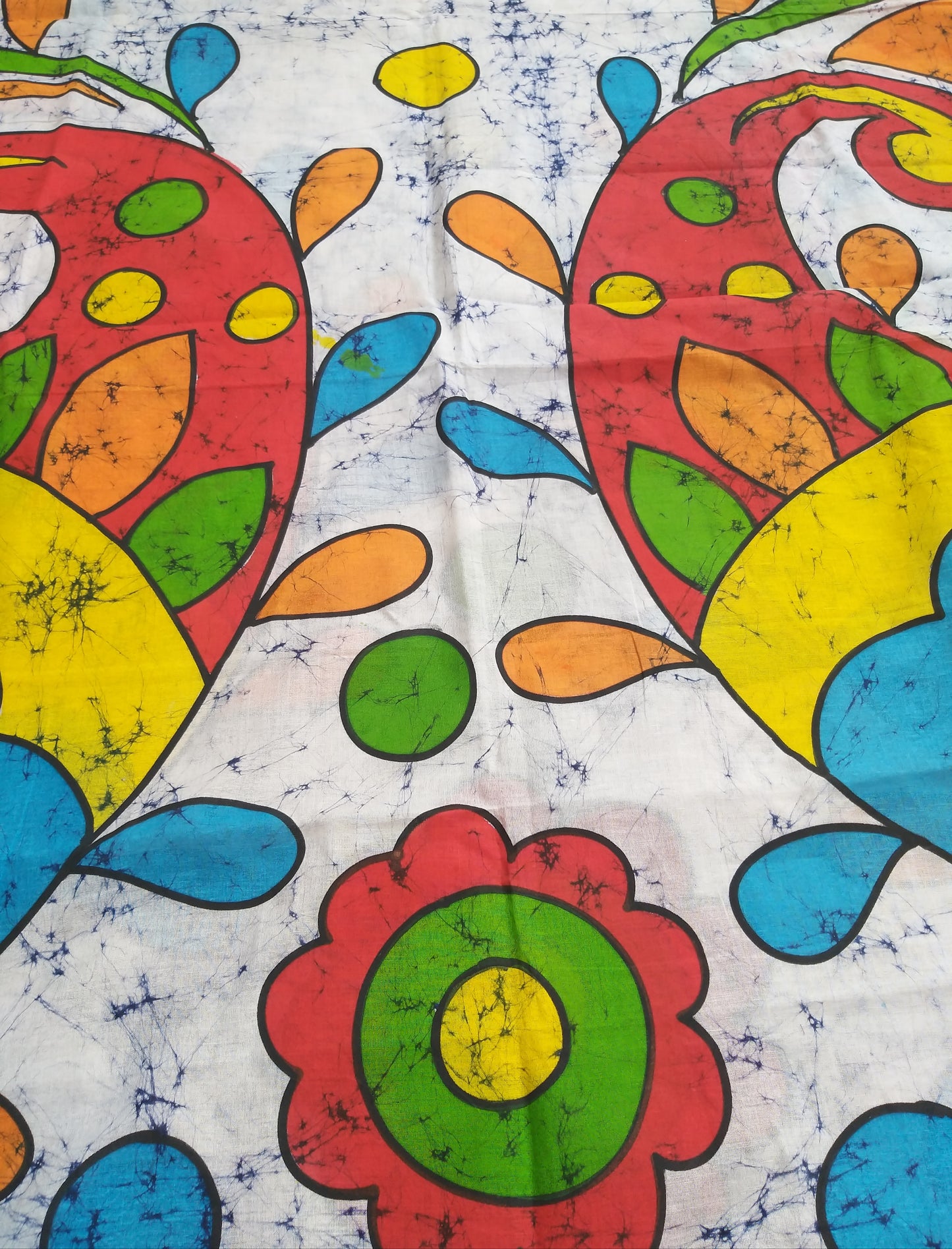 batik cotton dupatta butterfly batik multicolored dupatta paisley