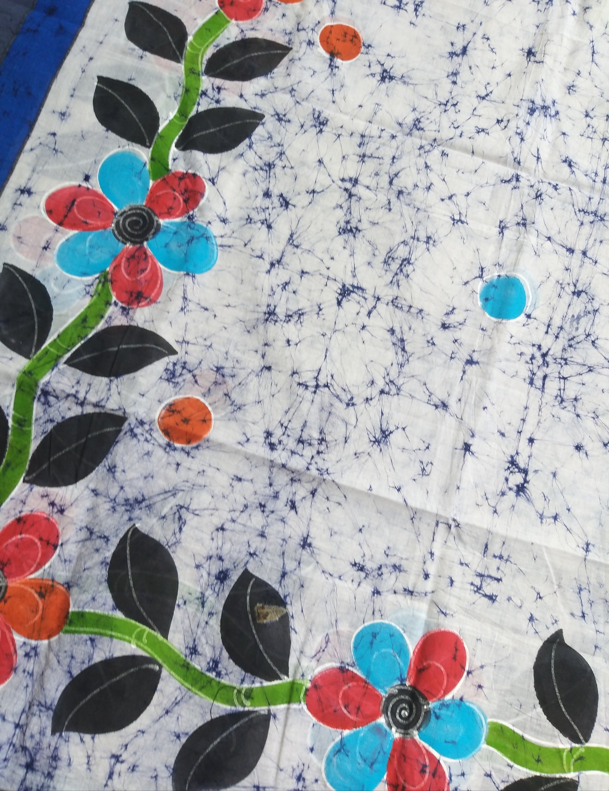 batik cotton dupatta butterfly batik multicolored dupatta