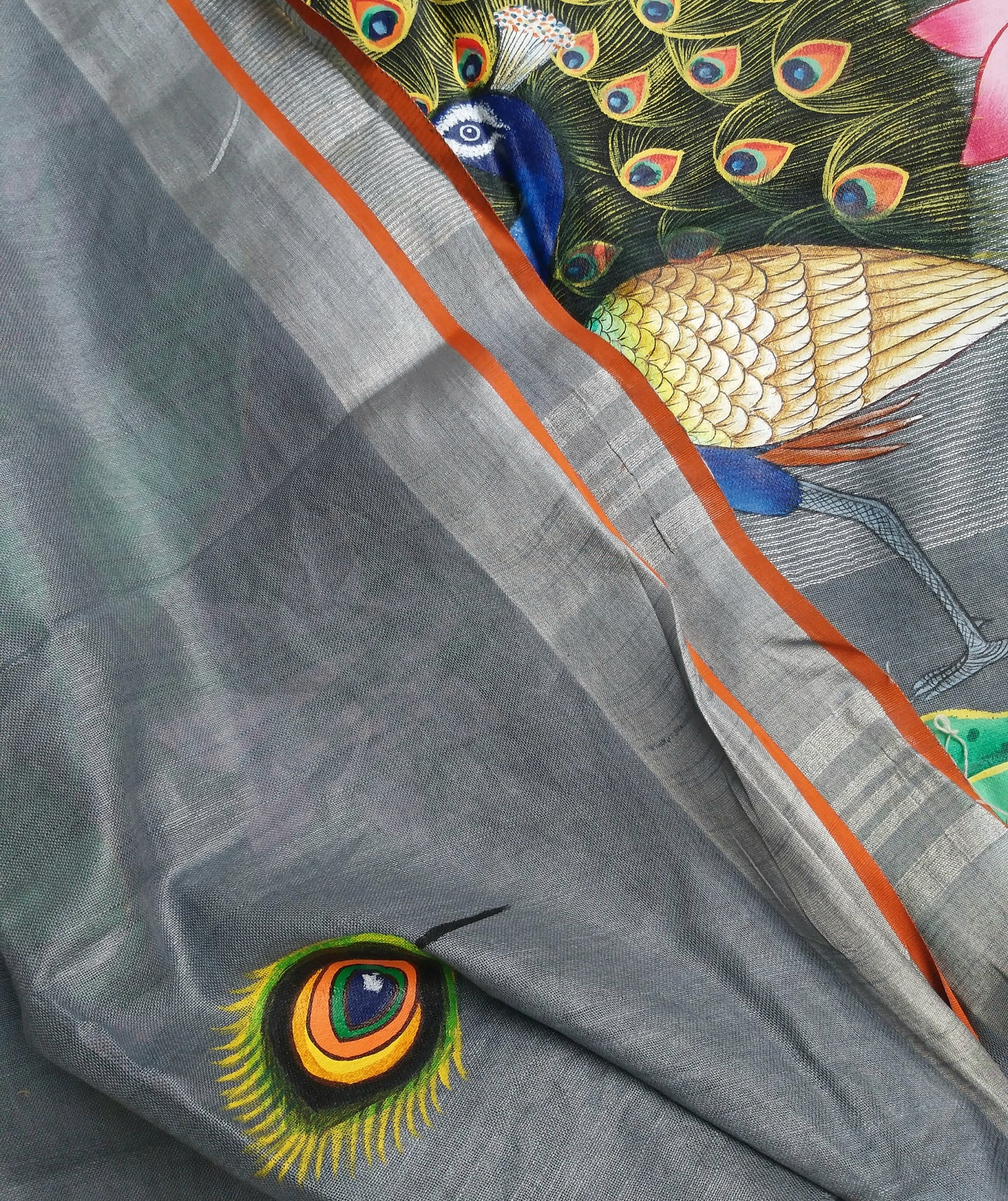 PICHWAI LINEN SAREE