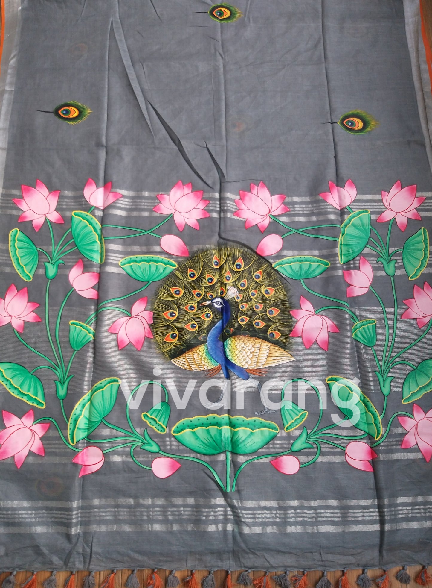 PICHWAI LINEN SAREE