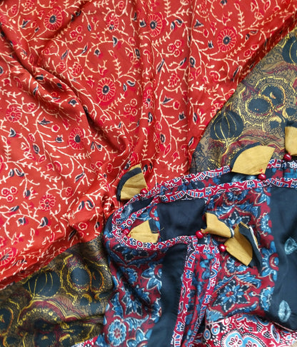 AJRAKH SILK DUPATTA