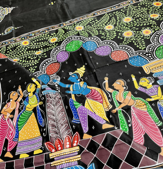 PATTACHITRA HANDPAINTED SAREE
