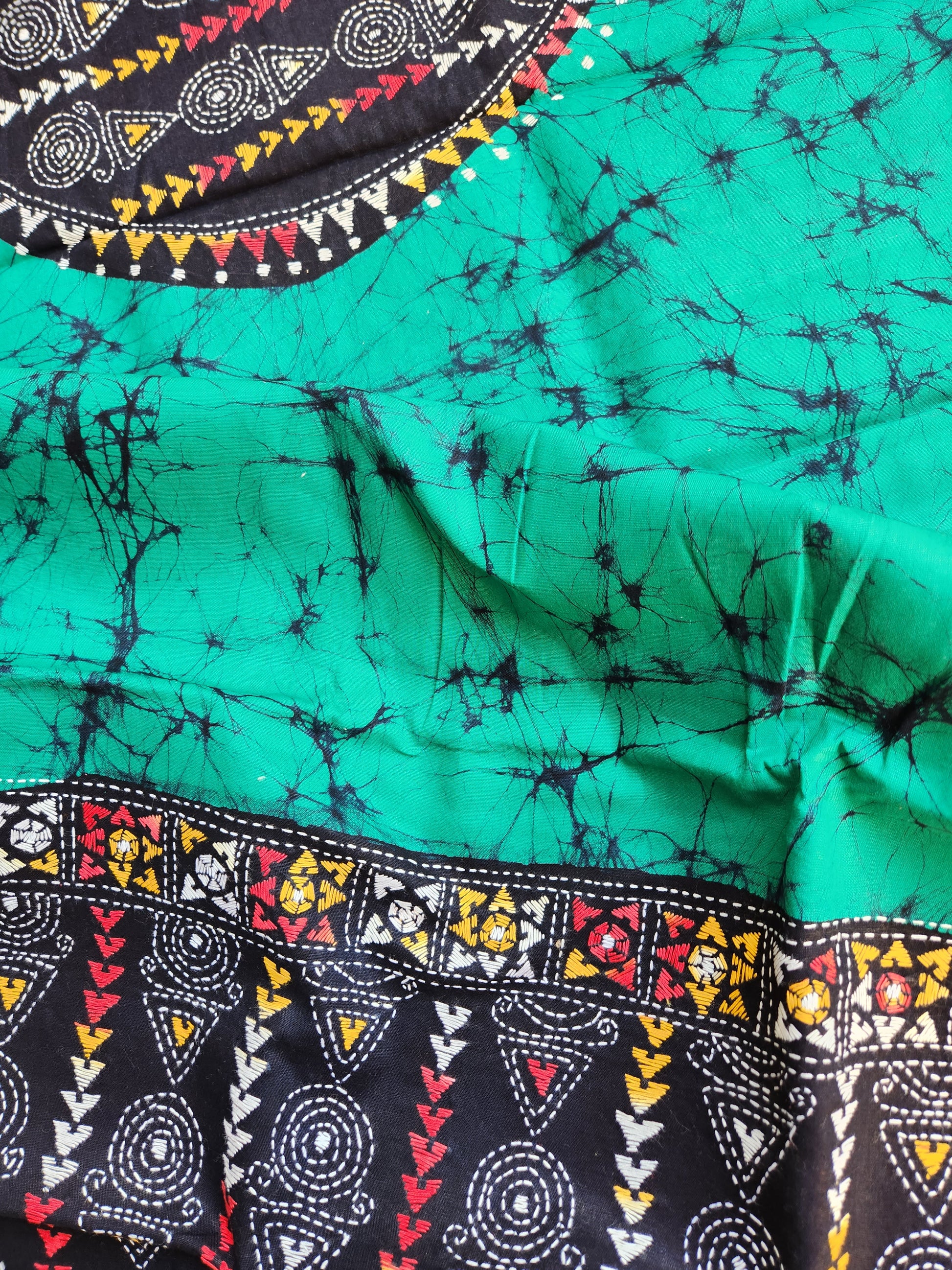 batik dupatta kantha dupatta cotton dupatta blue