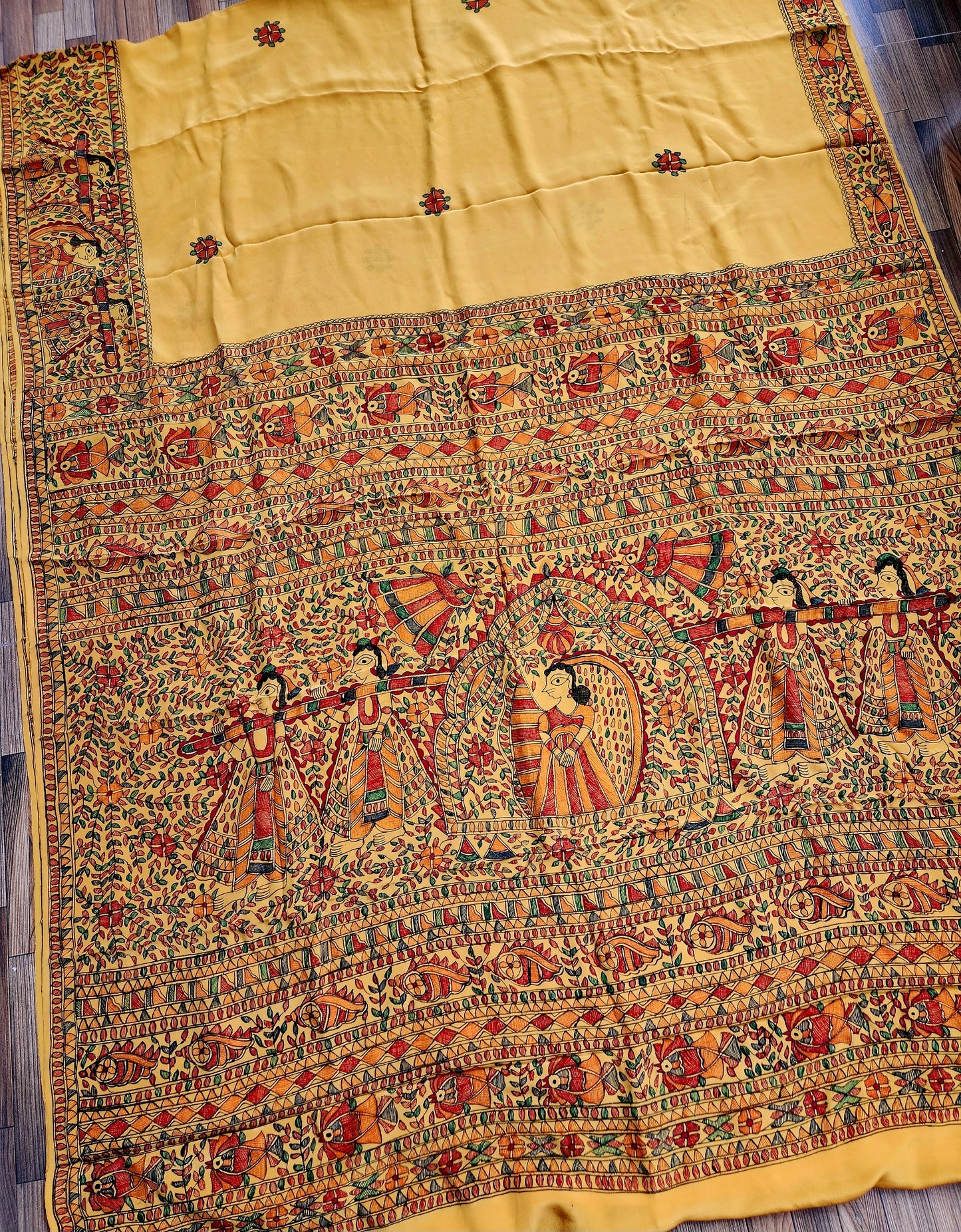 MADHUBANI CREPE SAREE