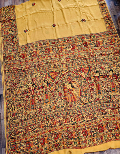 MADHUBANI CREPE SAREE