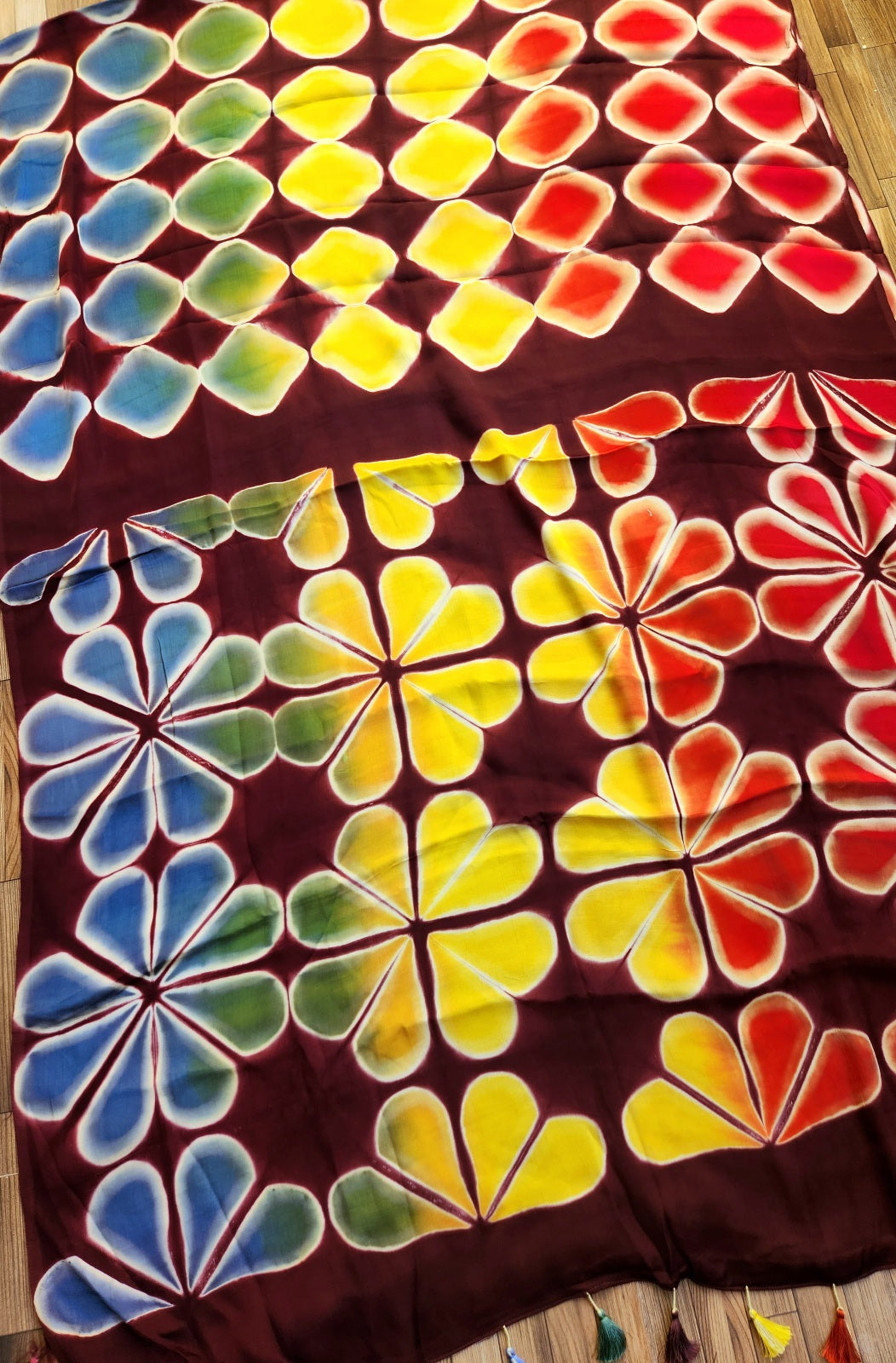 shibori saree silk saree officewear contemporary prints tiendye saree