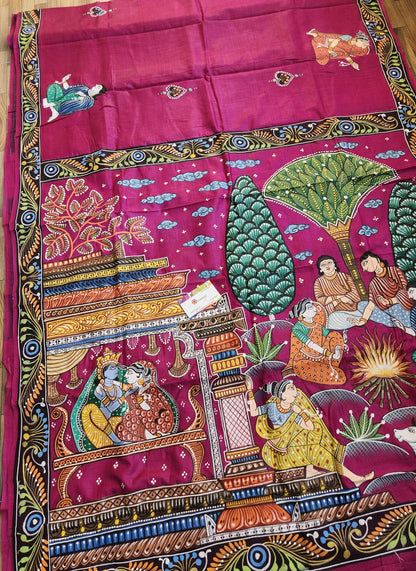 PATTACHITRA HANDPAINTED SAREE