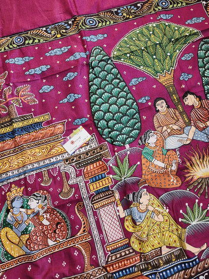 PATTACHITRA HANDPAINTED SAREE