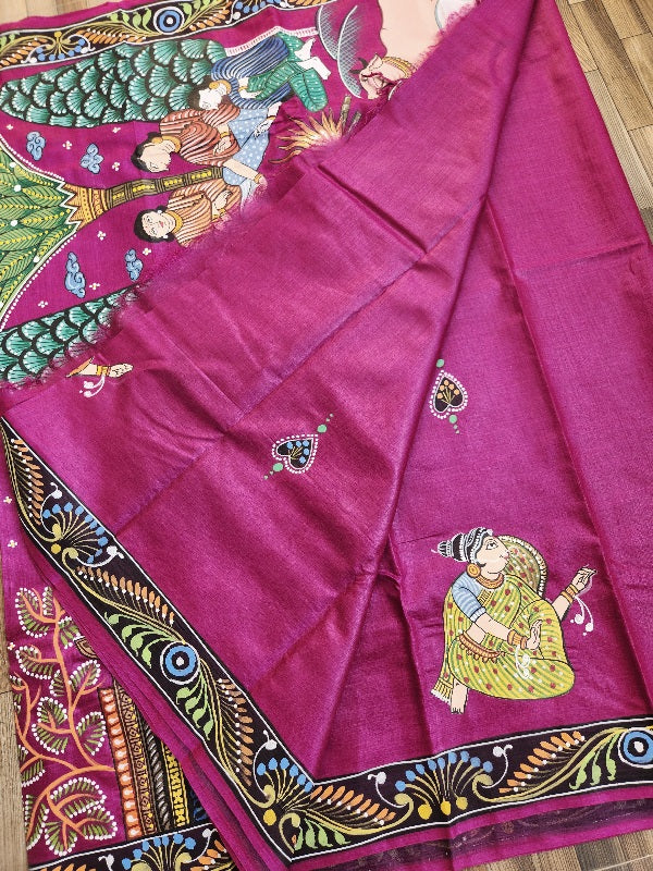 PATTACHITRA HANDPAINTED SAREE