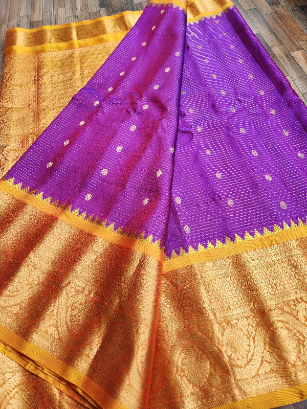 gadwal saree handloom saree Blue saree wedding shopping pattu saree silk