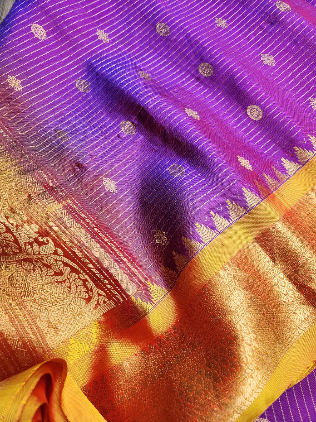gadwal saree handloom saree Blue saree wedding shopping pattu saree silk