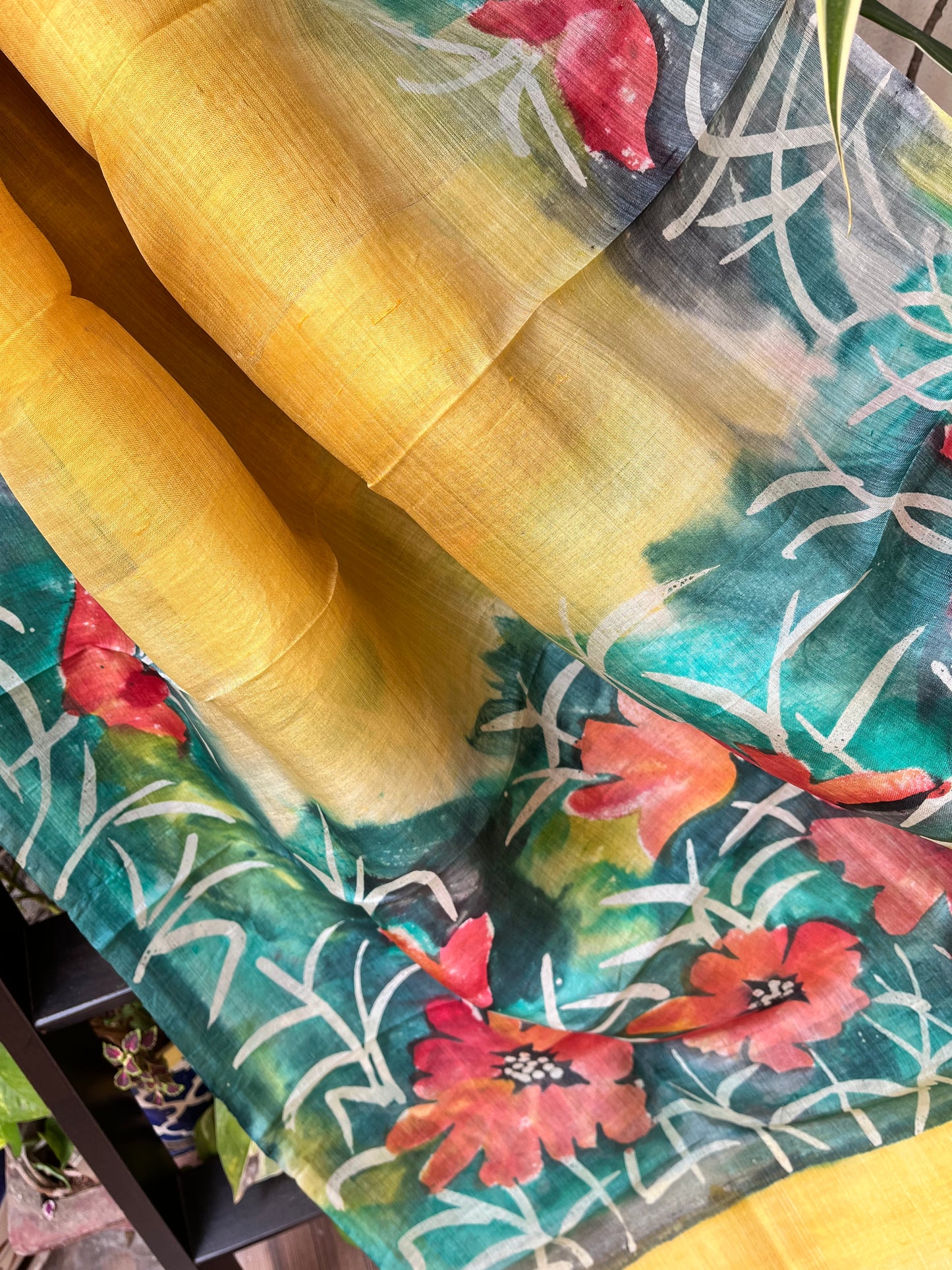 batik dupatta silk dupattas designer dupatta online yellow haldi look