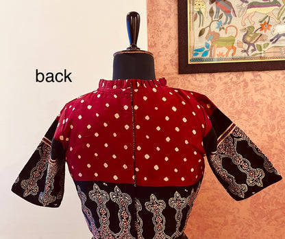 BANDHANI FABRIC BLOUSE