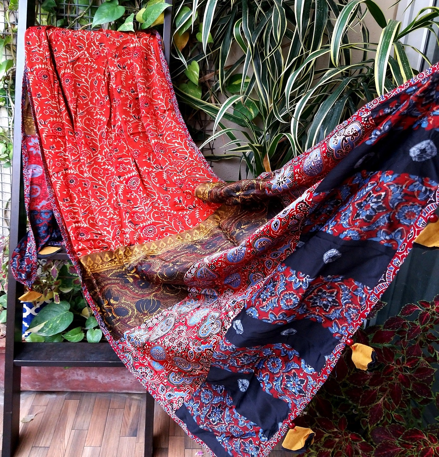 AJRAKH SILK DUPATTA